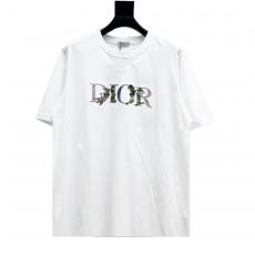 Dior ディオール メンズレディースTシャツ刺繍刺繍半袖印刷ファッションハンサム2色 代引き専門店おすすめサイト