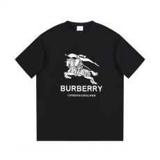 バーバリー Burberry メンズレディースTシャツ緩い服新作半袖快適印刷ファッション柔軟エレガントな服 2色 ブランド口コミ優良サイト