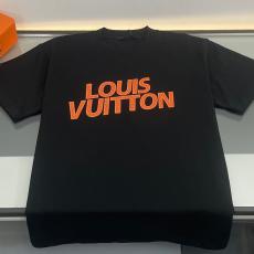 累積売上総額第１位！ LOUIS VUITTON ルイヴィトン メンズレディースTシャツ緩い服半袖印刷高品質同じスタイル芸能人2色 代引き工場直営安全なサイト