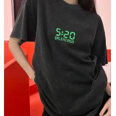 BALENCIAGA バレンシアガ メンズレディースTシャツ刺繍半袖印刷柔軟高品質服は洗える2色 販売安全工場直営