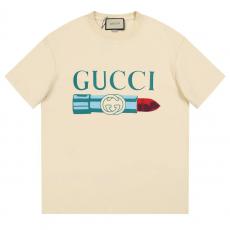グッチ GUCCI メンズレディースTシャツ綿新作通気快適印刷ニット通気2色 本当に届く服口コミ