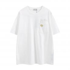 累積売上総額第7位！ Dior ディオール メンズレディースTシャツ新作刺繍レジャー半袖良い 本当に届く代引き工場直営
