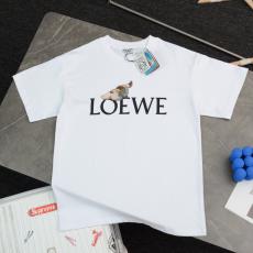 ロエベ LOEWE Tシャツ刺繍半袖ファッションコラボレーション高級3色 最高品質clothesちゃんと届く