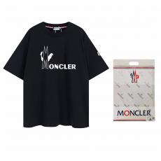 モンクレール MONCLER メンズレディースTシャツ半袖印刷印刷2色 格安優良口コミ