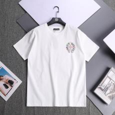 関税送料込 クロムハーツ Chrome Hearts Tシャツ刺繍新作半袖百搭  夏2色 服販売