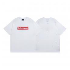 BALENCIAGA バレンシアガ Tシャツ緩い服定番半袖快適印刷柔軟コラボレーション2色 スーパー最高品質格安