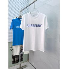Burberry バーバリー Tシャツカップル綿定番ラウンドネック シンプルさ 半袖個性高級感 トレンドファッション标志トレンド高級感 2色 ブランド工場直営格安