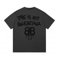 バレンシアガ BALENCIAGA メンズレディースTシャツ緩い服シンプルさ レジャー印刷柔軟高品質2色 コピー口コミ