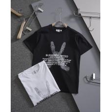 素敵な Burberry バーバリー メンズレディースTシャツ綿刺繍ラウンドネック 新作半袖印刷高品質印刷 レプリカ安全通販