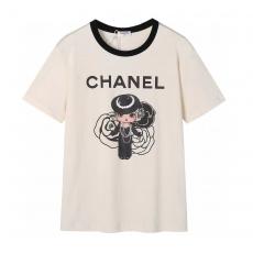 CHANEL シャネル レディースTシャツ綿人気新作半袖百搭  高品質同じスタイル芸能人良い快適頑丈 激安口コミ可能