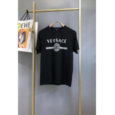 累積売上額TOP3 ヴェルサーチェ Versace Tシャツ刺繍半袖高品質2色 ブランド安全ランキング