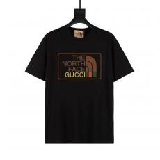 GUCCI グッチ メンズレディースTシャツ綿ラウンドネック 半袖印刷コラボレーション高品質高級感  優良ランク
