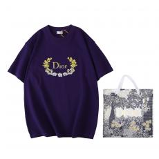 Dior ディオール メンズ刺繍ラウンドネック 新作半袖印刷标志ニット3色 ブランド代引き優良サイト