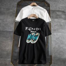 FENDI フェンディ メンズレディースTシャツ緩い服人気ラウンドネック 新作半袖百搭  印刷ファッション柔軟印刷絶妙夏 格安偽物ランキング