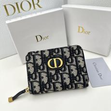 ディオール Dior 新款キャンバスビンテージ感抜群 財布青い2色 本当に届くスーパーコピー通販サイト