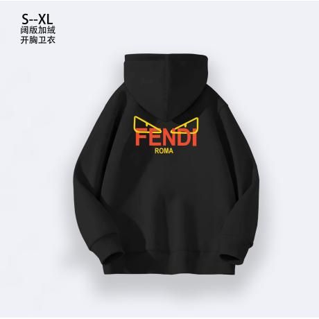 FENDI フェンディ フード付きスウェットシャツオープンフロント