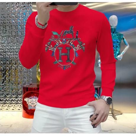 エルメス HERMES 秋冬クルーネックスウェットシャツ大きいサイズ