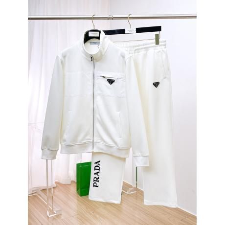 PRADA ホワイト　セットアップ プラダ PRADA 秋冬セットM L XL 2XL 3XL 代引き国内優良口コミ