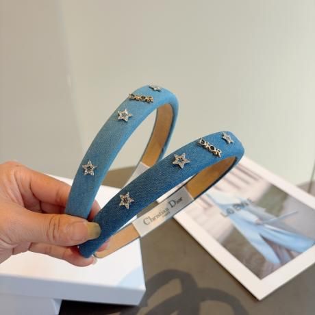 Dior ディオール 2色Dior デニム ヘアバンド 新作 ヘアアクセサリー