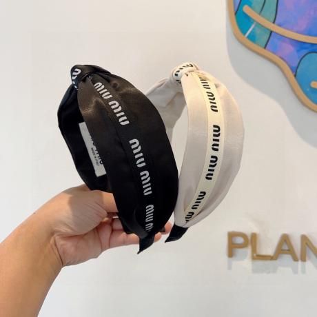 ミュウミュウ MiuMiu レディース2色MIUMIU ワイドヘアバンド