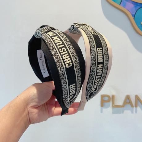 Dior ディオール 2色Dior D文字シルクワイドヘアバンド 新作ヘア
