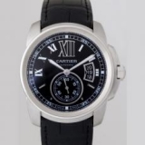 カルティエお洒落人気 時計 極上品 カリブル ドゥ カルティエお洒落人気 時計 W7100016 SS　ブレス ブラック