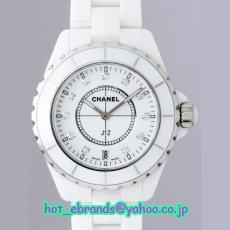 シャネル 時計  J12 品質本物 zH2125 38mm　ホワイトセラミックブレス　11Pダイヤ ホワイト