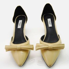 ブランド通販PRADA ハイヒール プラダ PRADA 革靴 パンプス イエロー 2061激安屋-ブランドコピー 韓国
