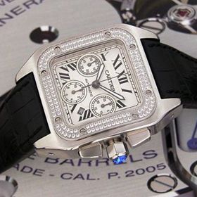 おしゃれなブランド時計がカルティエ-サントス100-CARTIER-WM500651-an-男性用を提供します. おすすめ 安全サイト