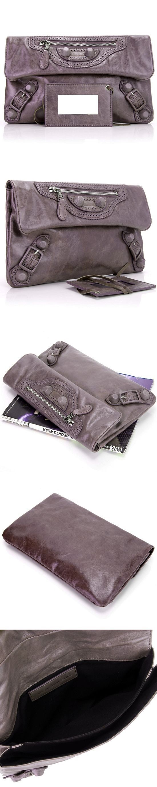 ブランド通販BALENCIAGA-バレンシアガ-330-Leather-Purple-グレー激安屋-ブランドコピー