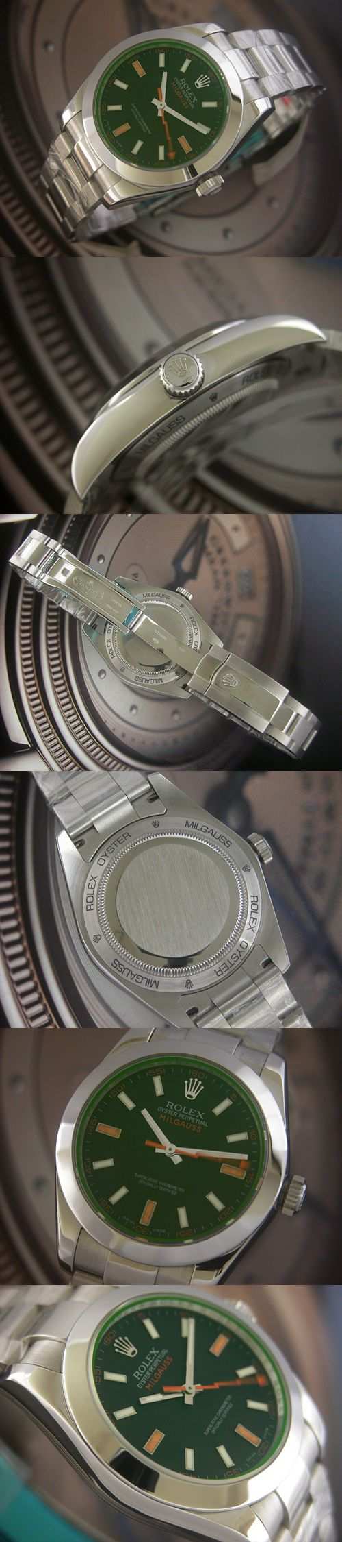 おしゃれなブランド時計がロレックス-ミルガウス-ROLEX-116200-5-男性用を提供します.