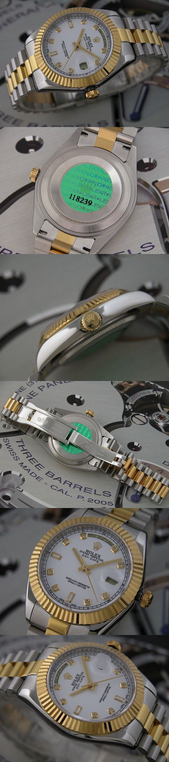 おしゃれなブランド時計がロレックス-デイデイト-ROLEX-118239-120-男性用を提供します.