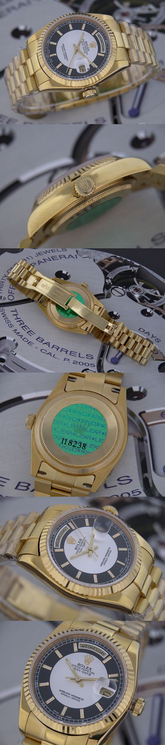おしゃれなブランド時計がロレックス-デイデイト-ROLEX-118238-113-男性用を提供します.
