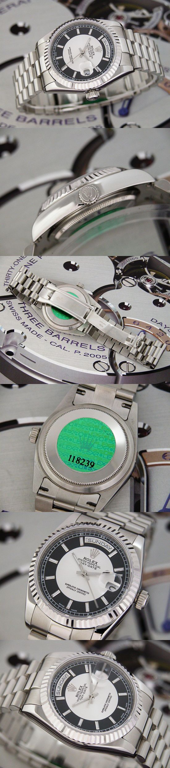おしゃれなブランド時計がロレックス-デイデイト-ROLEX-118239-115-男性用を提供します.