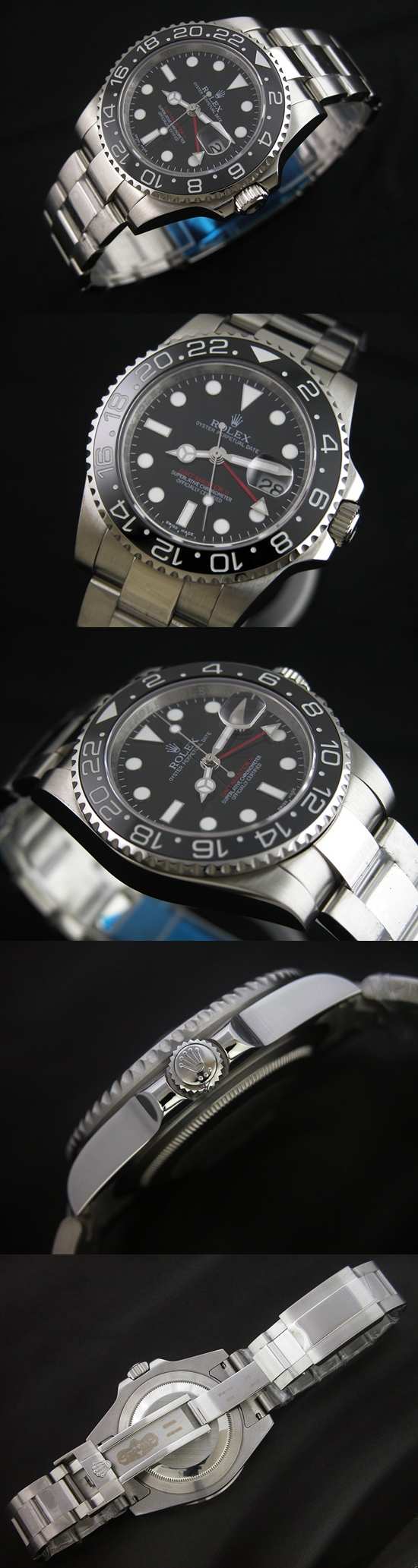 おしゃれなブランド時計がロレックス-GMTマスター-ROLEX-16710-18-男性用を提供します.