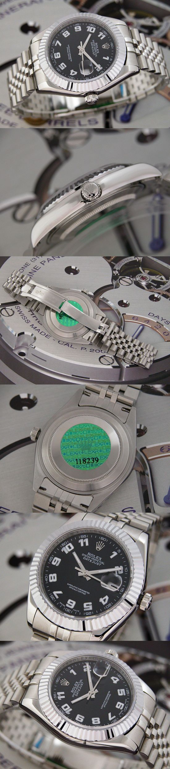 おしゃれなブランド時計がロレックス-デイトジャスト-ROLEX-118239-99-男性用を提供します.