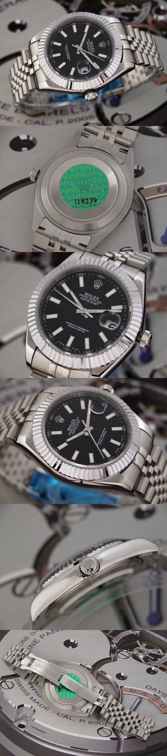 おしゃれなブランド時計がロレックス-デイトジャスト-ROLEX-118239-102-男性用を提供します.