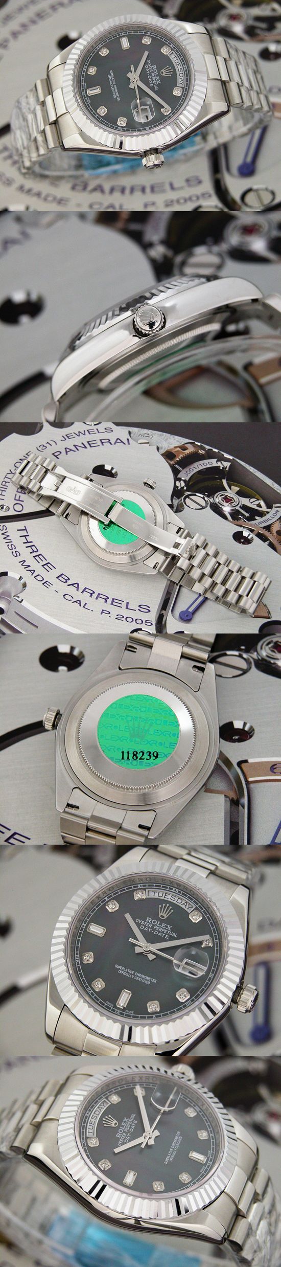 おしゃれなブランド時計がロレックス-デイデイト-ROLEX-118239-98-男性用を提供します.