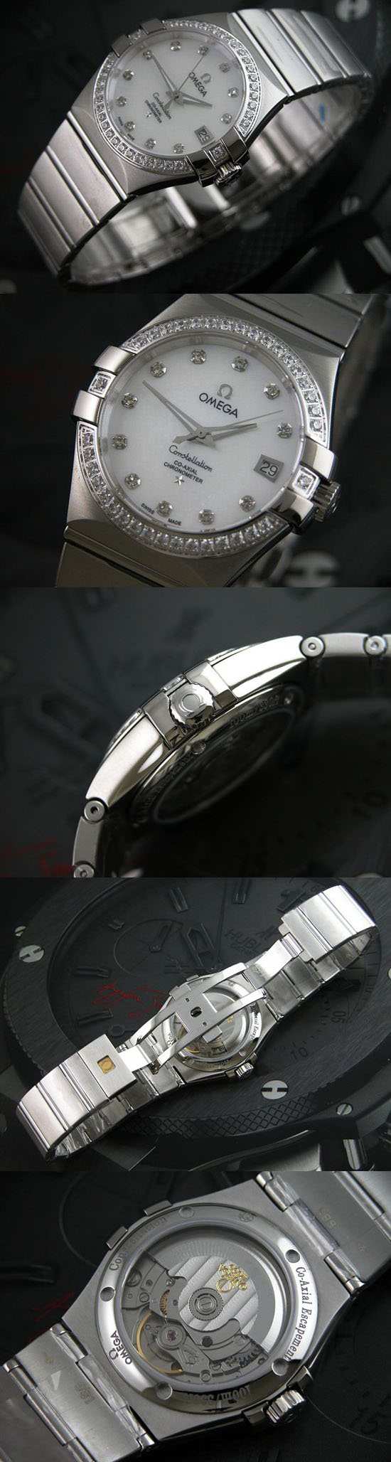 おしゃれなブランド時計がオメガ-コンステレーション-OMEGA-123-55-38-21-52-003-ak-女性用を提供します.