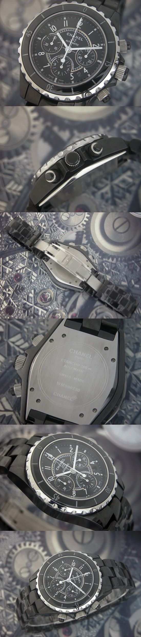 おしゃれなブランド時計がシャネル-CHANEL-H0940-J12-男性用を提供します.