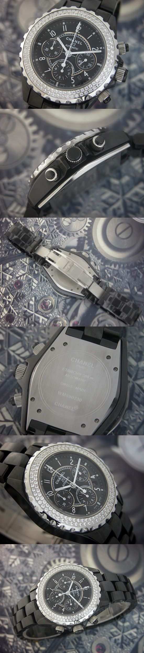 おしゃれなブランド時計がシャネル-CHANEL-H1009-J12-男性用を提供します.
