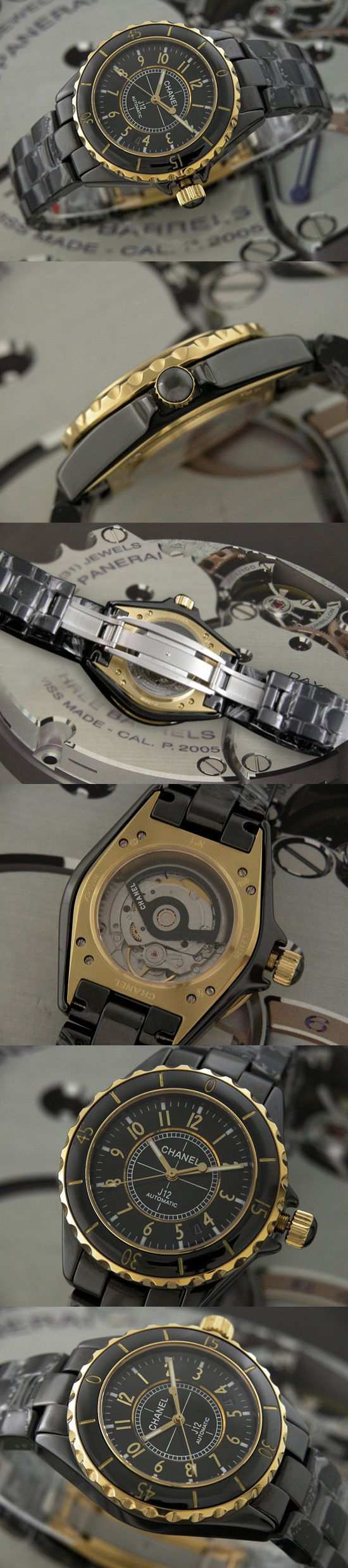 おしゃれなブランド時計がシャネル-CHANEL-H2129-J12-男性用を提供します.