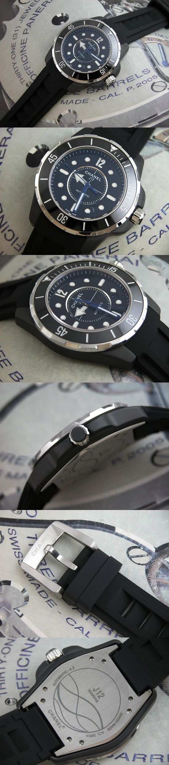 おしゃれなブランド時計がシャネル-CHANEL-H2558-J12マリン-男性用を提供します.