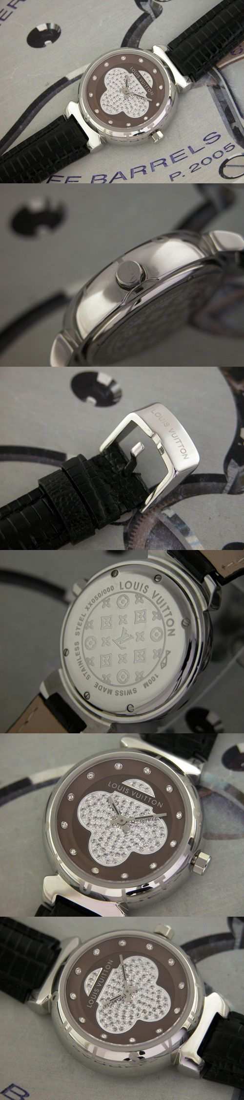おしゃれなブランド時計がルイヴィトン-タンブール-LOUIS VUITTON-LV00027J-女性用を提供します.