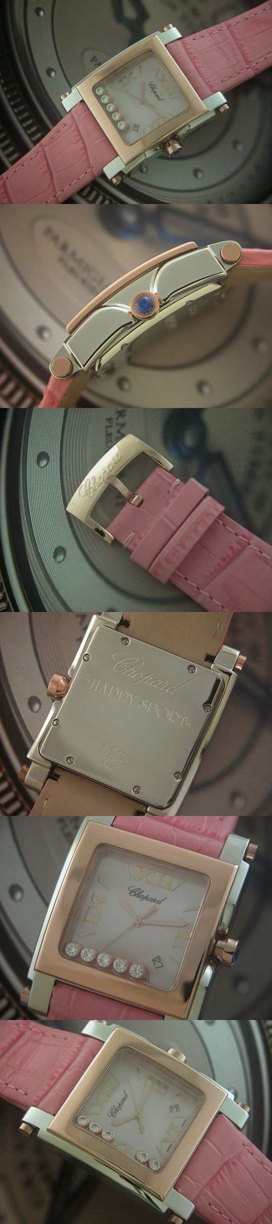 おしゃれなブランド時計がショパール-CHOPARD-ハッピースポーツ-288471-4001  女性用腕時計を提供します.