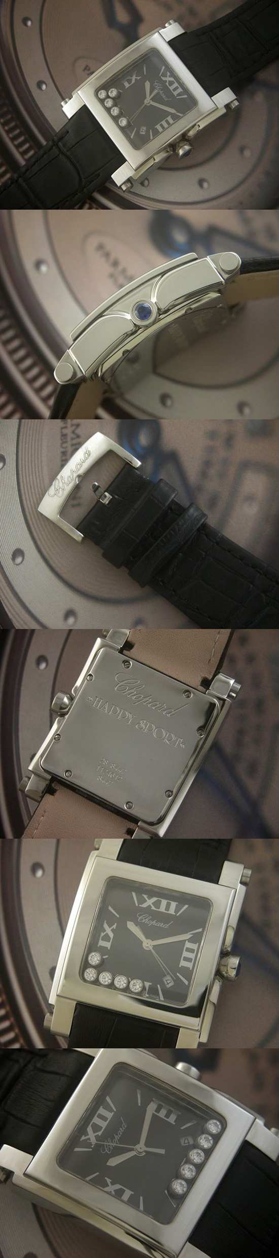 おしゃれなブランド時計がショパール-CHOPARD-ハッピースポーツ-278497-9001-ag  男/女性用腕時計を提供します.