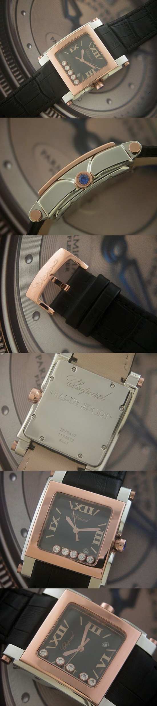 おしゃれなブランド時計がショパール-CHOPARD-ハッピースポーツ-278497-9001-ai  男/女性用腕時計を提供します.