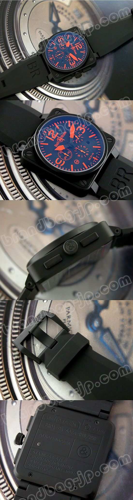 おしゃれなブランド時計がベル＆ロス-BR-BELL&ROSS-BR01-94CFB-R-男性用を提供します.