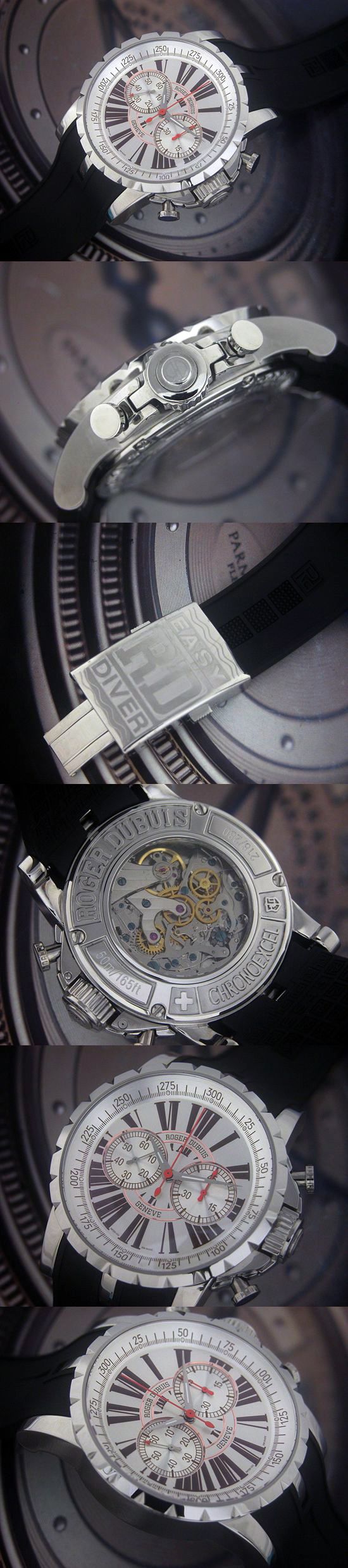 おしゃれなブランド時計がロジェデュブイ-エクスカリバー-ROGER DUBUIS-EX45-78-7-9-3.7AR-ab-男性用を提供します.